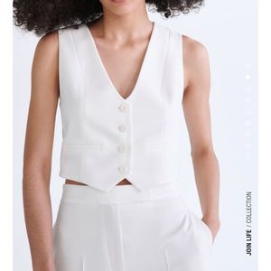 Zara tailored short waistcoat